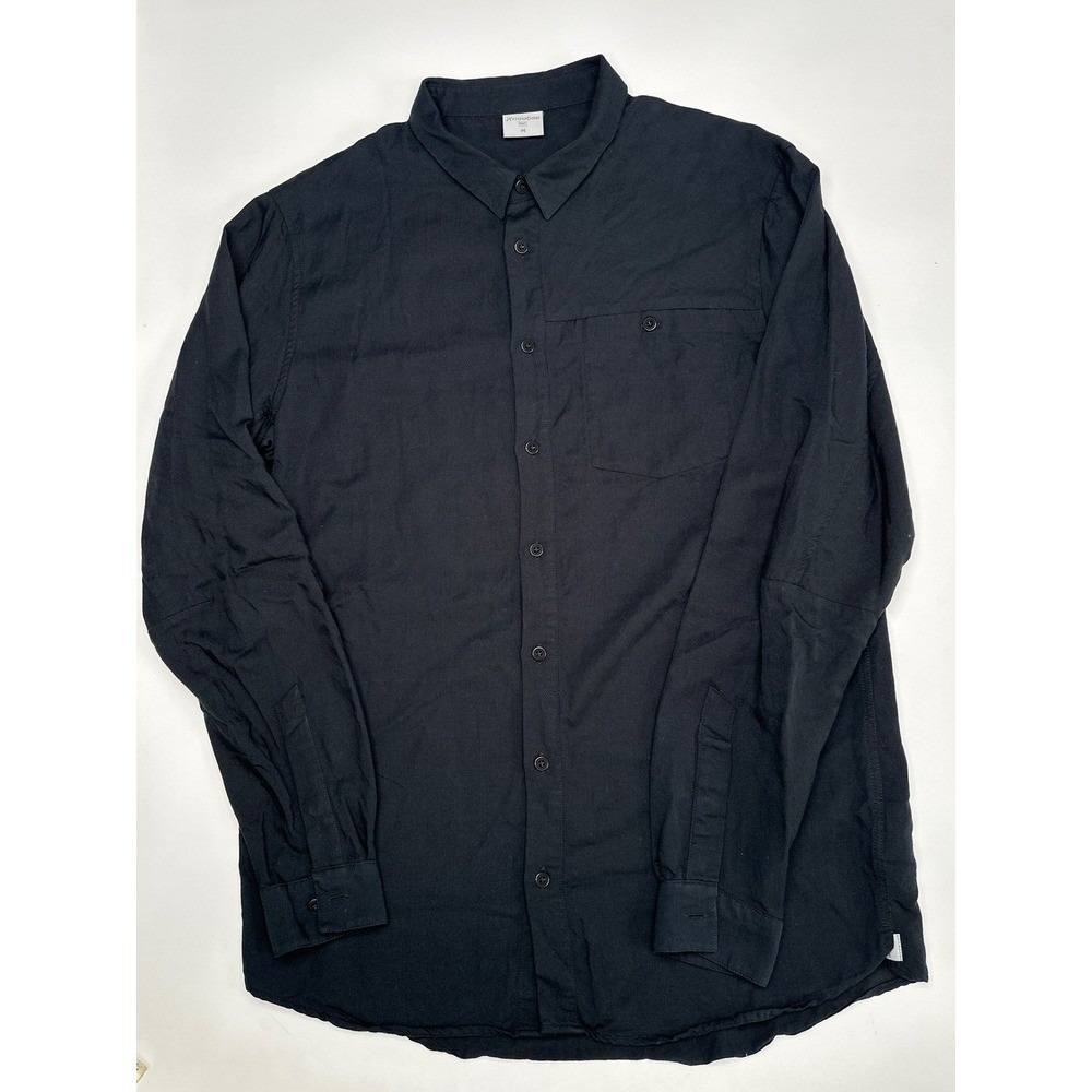 Houdini Button Up Shirt Mens‎ Medium Long Sleeve Outdoor Casual Black Polestar